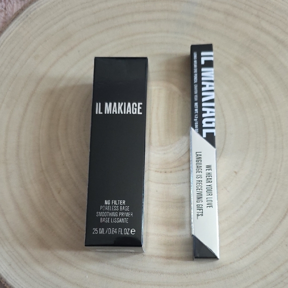 IL MAKIAGE No Filter Smoothing Primer And Long-Wear Eye Pencil Combo, New. - Picture 9 of 9